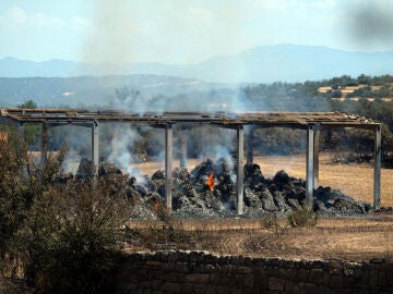  una de las zonas quemadas por el incendio