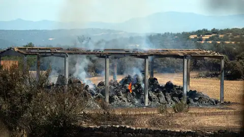 una de las zonas quemadas por el incendio una de las zonas quemadas por el incendio