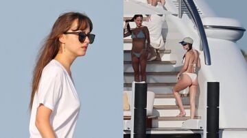 Dakota Johnson disfrutando del sol