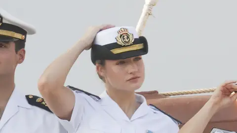 La princesa Leonor llega a Gijón La princesa Leonor llega a Gijón