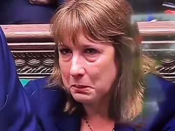 Las lágrimas de la ministra de economía del Reino Unido