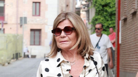 Cari Lapique, en la misa funeral de Francisco de Borb&oacute;n y Escasany