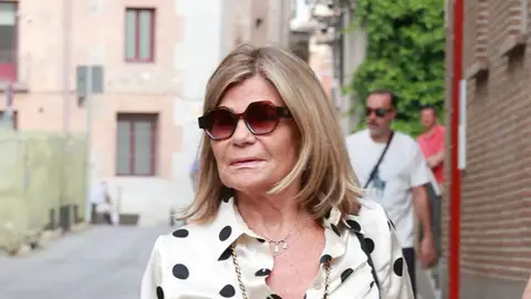 Cari Lapique, en la misa funeral de Francisco de Borbón y Escasany Cari Lapique, en la misa funeral de Francisco de Borbón y Escasany