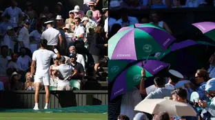 Carlos Alcaraz se preocupa por una aficionada en su partido ante Fognini Carlos Alcaraz se preocupa por una aficionada en su partido ante Fognini