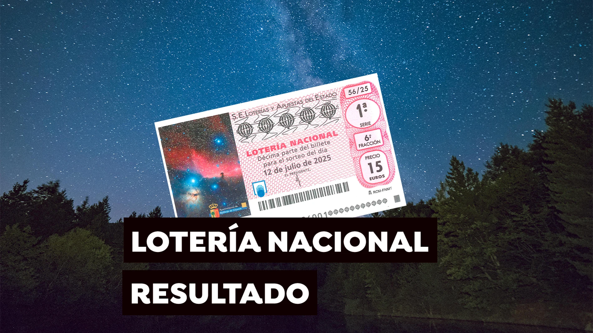 Comprobar Sorteo Lotería Nacional: resultados del Sorteo extraordinario de julio de hoy sábado 12 de julio de 2025 Comprobar Sorteo Lotería Nacional: resultados del Sorteo extraordinario de julio de hoy sábado 12 de julio de 2025