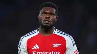 Thomas Partey en un partido con el Arsenal Thomas Partey en un partido con el Arsenal