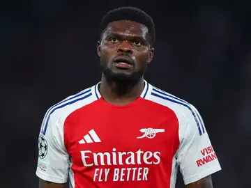 Thomas Partey en un partido con el Arsenal Thomas Partey en un partido con el Arsenal