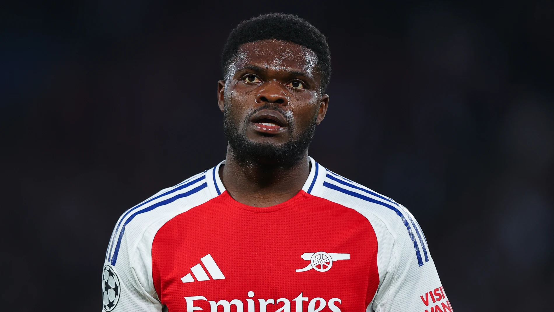 Thomas Partey en un partido con el Arsenal Thomas Partey en un partido con el Arsenal