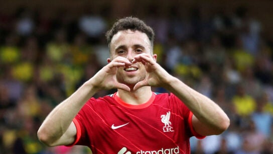 Diogo Jota, en un partido del Liverpool FC