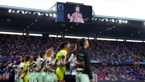 Minuto de silencio por Diogo Jota antes del España - Portugal Minuto de silencio por Diogo Jota antes del España - Portugal