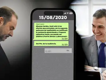 Mensaje de Ábalos a Sánchez Mensaje de Ábalos a Sánchez