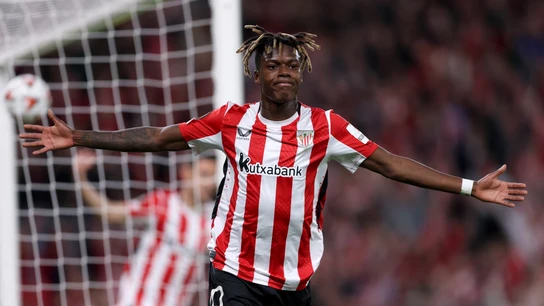 Nico Williams celebra un gol con el Athletic Nico Williams celebra un gol con el Athletic