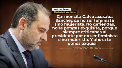 Ábalos en las declaraciones a Ok Diario Ábalos en las declaraciones a Ok Diario