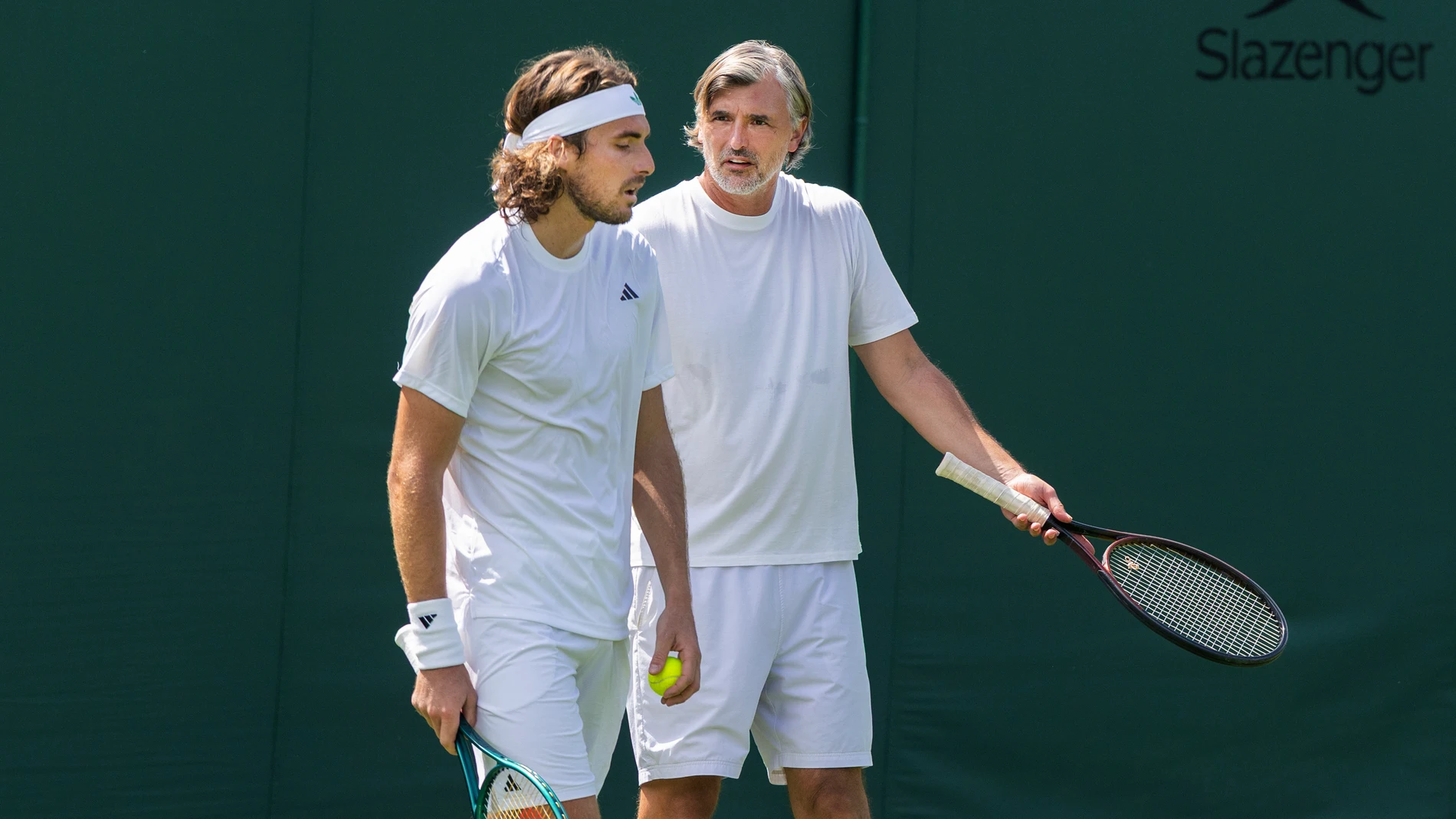 Tsitsipas con Ivanisevic Tsitsipas con Ivanisevic
