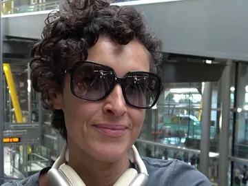 Blanca Romero, en el aeropuerto de Madrid Blanca Romero, en el aeropuerto de Madrid