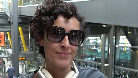 Blanca Romero, en el aeropuerto de Madrid Blanca Romero, en el aeropuerto de Madrid