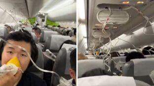 Un pasajero del vuelo Japan Airlines que descendi&oacute; unos 8000 metros