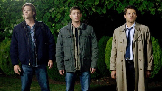 Jared Padalecki , Jensen Ackles y Misha Collins en Supernatural