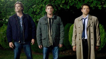 Jared Padalecki, Jensen Ackles y Misha Collins en Supernatural