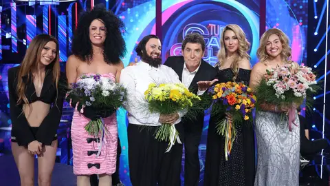 Manel Fuentes y los cinco finalistas de Tu cara me suena 12 Manel Fuentes y los cinco finalistas de Tu cara me suena 12