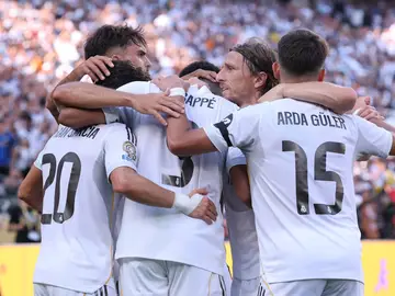 El Real Madrid en un partido del Mundial de Clubes El Real Madrid en un partido del Mundial de Clubes