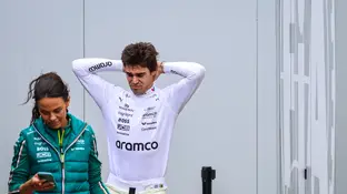 Lance Stroll tras el GP de Silverstone Lance Stroll tras el GP de Silverstone