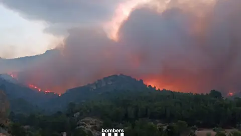 El incendio forestal de Paüls El incendio forestal de Paüls