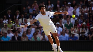Alcaraz en su partido ante Norrie