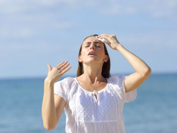 Mujer con calor