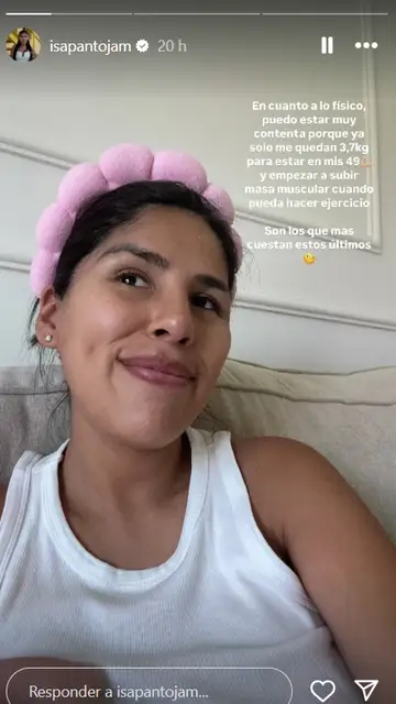 Isa Pantoja se muestra contenta con su proceso de recuperación de peso tras el embarazo Isa Pantoja se muestra contenta con su proceso de recuperación de peso tras el embarazo