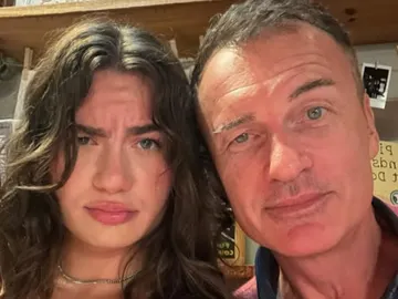 Julian McMahon con su hija Madison Julian McMahon con su hija Madison