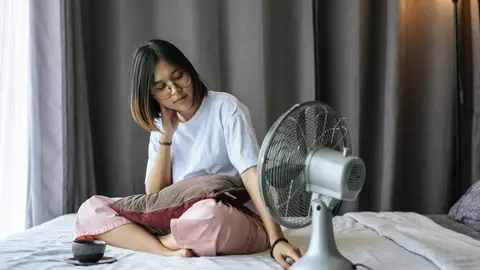 Ventilador en la cama Ventilador en la cama