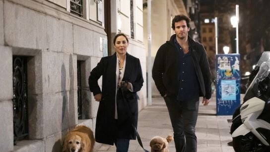 Tamara Falc&oacute; e &Iacute;&ntilde;igo Onieva, en Madrid