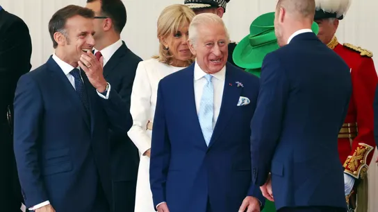 Macron junto al rey Carlos III Macron junto al rey Carlos III
