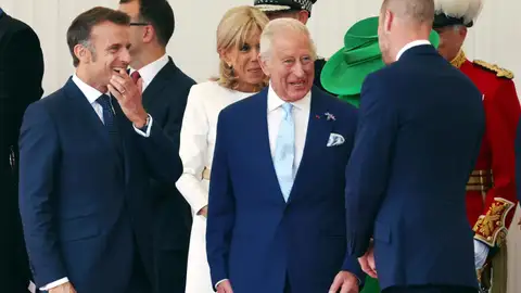 Macron junto al rey Carlos III Macron junto al rey Carlos III