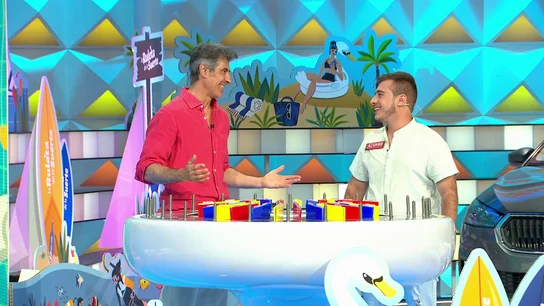Jorge Fernández, a Álvaro al llegar al Panel Final de La ruleta de la suerte: "Algo bueno te tenía que pasar" Jorge Fernández, a Álvaro al llegar al Panel Final de La ruleta de la suerte: "Algo bueno te tenía que pasar"