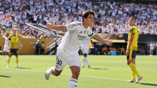 Gonzalo Garc&iacute;a con el Real Madrid