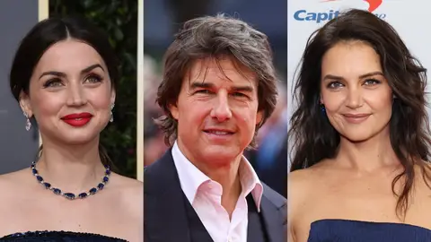 Ana de Armas, Tom Cruise y Katie Holmes Ana de Armas, Tom Cruise y Katie Holmes