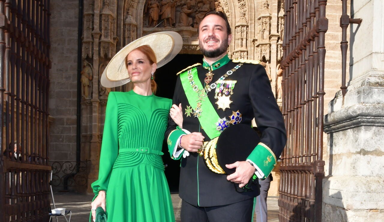 Olivia de Borb&oacute;n y su hermano Francisco