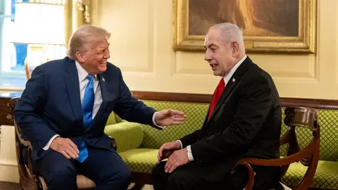 Donald Trump y Benjamin Netantahu Donald Trump y Benjamin Netantahu