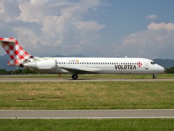 Imagen de archivo de un avión de Volotea en el aeropuerto de Bérgamo
