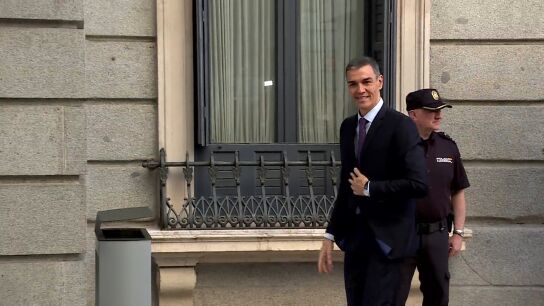 Pedro Sánchez llega al Congreso de los Diputados