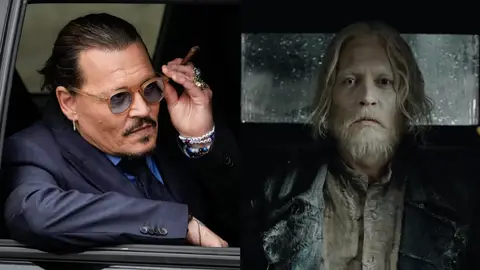 Johnny Depp como Grindelwald Johnny Depp como Grindelwald
