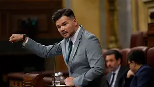 El portavoz de ERC, Gabriel Rufián