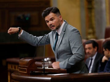 El portavoz de ERC, Gabriel Rufián