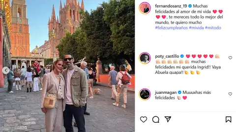 Fernando Sanz felicita a su mujer, Ingrid Asensio, por su 52 cumpleaños Fernando Sanz felicita a su mujer, Ingrid Asensio, por su 52 cumpleaños