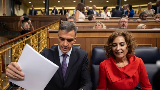 Sánchez y Montero en el Congreso Sánchez y Montero en el Congreso