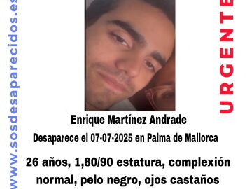 Joven desaparecido en Palma de Mallorca