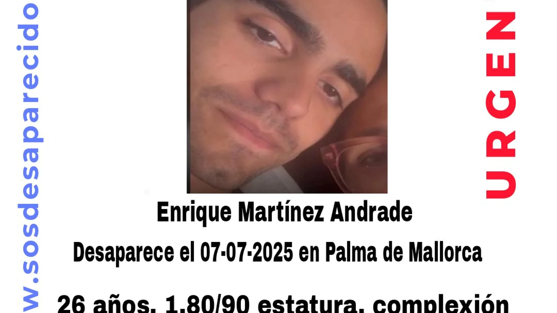 Joven desaparecido en Palma de Mallorca Joven desaparecido en Palma de Mallorca