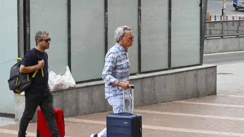 José Fernando y Ortega Cano volviendo a Madrid José Fernando y Ortega Cano volviendo a Madrid